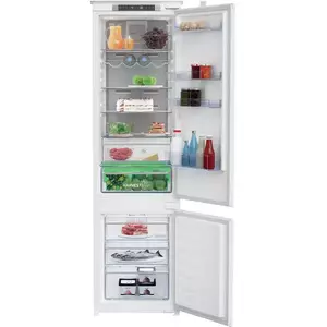 Combina frigorifica incorporabila Beko BCNA306E4SN, 284 l, Neofrost DualCooling, HarvestFresh, Raft sticle, Display touch control, H 193.5 cm, Clasa E, Alb imagine