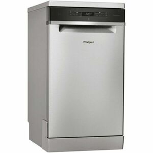 Masina de spalat vase Whirlpool WSFO 3O34 PF X, 10 seturi, 8 programe, Al 6-lea Simt, 45 cm, clasa D, inox imagine