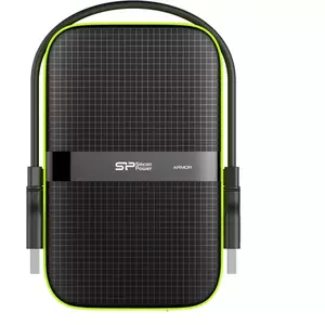 HDD extern portabil Silicon Power Armor A60, 2TB Shockproof/Water-resistant, USB 3.0, Negru imagine