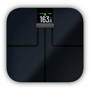 Cantar corporal Smart GARMIN Index S2, 180 kg, Wi-Fi, sticla securizata, negru imagine