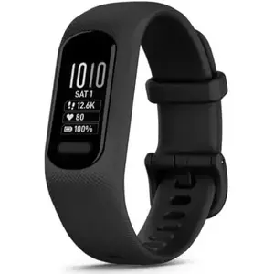 Bratara fitness Garmin vivosmart 5, curea neagra din silicon, small/medium imagine