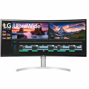 Monitor LED LG 38WN95CP-W Curbat 38 inch UWUHD IPS 1 ms 144 Hz Thunderbolt HDR FreeSync imagine