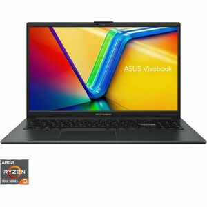 Laptop 15.6'' Vivobook Go 15 E1504FA, FHD, Procesor AMD Ryzen™ 5 7520U (4M Cache, up to 4.3 GHz), 8GB DDR5, 512GB SSD, Radeon 610M, No OS, Mixed Black imagine