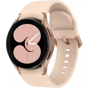 Smartwatch Galaxy Watch 4, 40 mm, LTE, Aluminum, Roz Auriu imagine