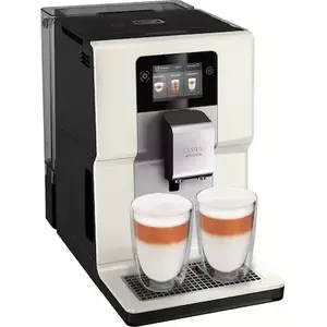 Espressor automat Krups Intuition Preference EA872A10, Accesoriu pentru spumarea laptelui, 11 bauturi, Ecran tactil, Tehnologie Quattro Force, Retete favorite, 1450W, Alb Ivory imagine