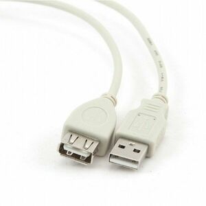 Prelungitor, USB 2.0 (T) la USB 2.0 (M), 0.75m, alb imagine