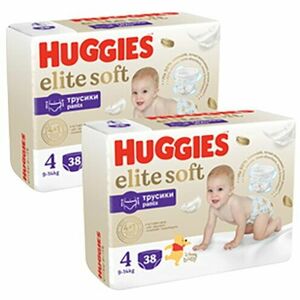 Pachet Scutece chilotel Huggies Elite Soft Pants 4, 9-14 kg, 76 buc imagine