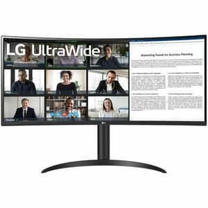 Monitor LED LG 34WR55QC-B Curbat 34 inch UWQHD VA 5 ms 100 Hz USB-C HDR FreeSync imagine