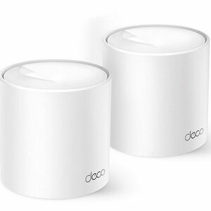 Sistem Mesh TP-Link Deco X10 (2-pack) Wi-Fi 6 Dual-Band Gigabit AX1500, cu acoperire completa pentru casa, Seamless Roaming, Self-Healing, Adaptive Path, Antivirus, Control Parental si Control Vocal imagine