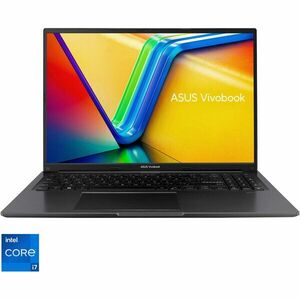 Laptop ASUS Vivobook 16 A1605VA cu procesor Intel® Core™ i7-13700H pana la 5.0GHz, 16'', WUXGA, IPS, 16GB DDR4, 512GB SSD, Intel Iris Xᵉ Graphics, No OS, Indie Black imagine