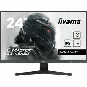 Monitor LED IIyama Gaming Black Hawk G-MASTER G2445HSU-B1 24 inch FHD IPS 1 ms 100 Hz FreeSync imagine