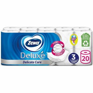 Hartie igienica Zewa Deluxe Delicate Care, 3 straturi, 20 role imagine