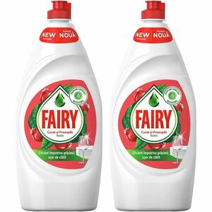 Pachet Detergent de vase Fairy Pomegranate & Red Orange, 2x800 ml imagine