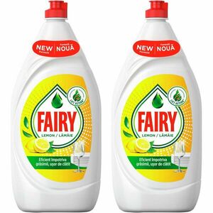 Pachet Detergent de vase Fairy Lemon, 2x800 ml imagine