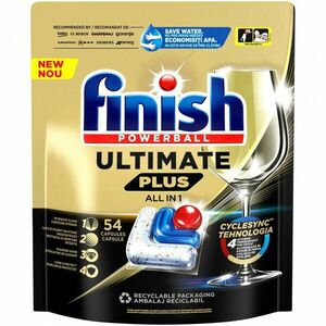 Detergent capsule pentru masina de spalat vase Finish Ultimate Plus, 54 spalari imagine