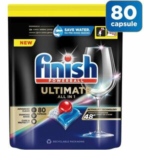 Detergent capsule pentru masina de spalat vase Finish Ultimate All in 1, 80 spalari imagine