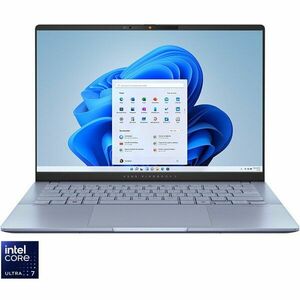 Laptop ASUS 14'' Vivobook S 14 OLED S5406MA, WUXGA, Procesor Intel® Core™ Ultra 7 155H (24M Cache, up to 4.80 GHz), 16GB LPDDR5X, 512GB SSD, Intel Arc, Win 11 Pro, Mist Blue imagine