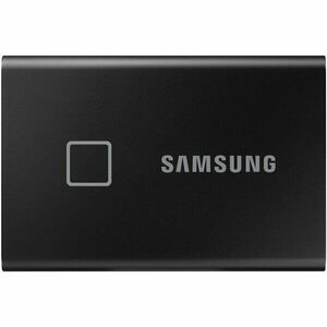 SSD extern Samsung T7 Touch, 1TB, USB 3.2 Gen2, Securizare Amprenta, Negru imagine