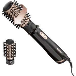 Perie Rotativa BABYLISS Big Hair AS962ROE, 1000W, 2 capete rotative, functie ionica, Negru imagine