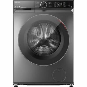 Masina de spalat cu uscator Toshiba TWD-BM110GF4(SK), 10kg/7kg, 1400 RPM, Sense Dose, Functie Abur, Tehnologie UFB, Motor Inverter, Clasa D, Antracit imagine