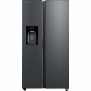 Side by side Toshiba GR-RS755WI-PMJ(06), 568 l, No Frost, Clasa E, Ice Maker 3 in 1, Wifi, Argintiu imagine