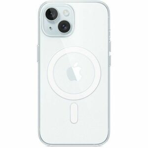 Husa de protectie Apple Clear Case with MagSafe pentru iPhone 15, Transparent imagine