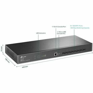 Switch TP-LINK 10Gigabit TL-SX3008F imagine