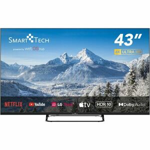 Televizor LED SmartTech 43UW02V, 108 cm, Smart WebOS, 4K Ultra HD, Clasa F imagine