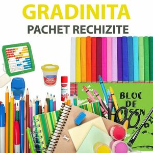 Pachet rechizite pentru gradinita, set complet cu 17 piese imagine