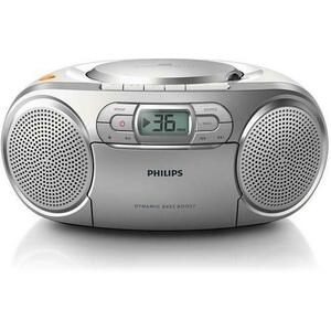 Micro Sistem Philips AZ127, Caseta, CD Player (Argintiu) imagine