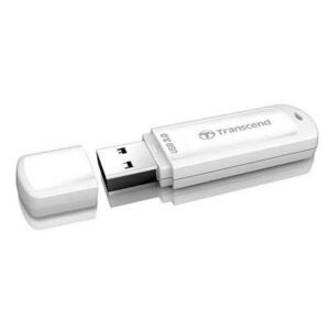 Stick USB Transcend Jetflash 730, 128GB, USB 3.1 (Alb) imagine