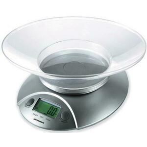 Cantar de bucatarie cu bol Heinner HKS-5SL, Display LCD, 5 kg (Inox) imagine