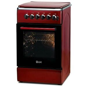 Aragaz mixt LDK 5060 ECAI BORDO RMV NG, Gaz, 4 Arzatoare, Aprindere electrica, Cuptor electric, 46 L, 60 cm (Bordo) imagine