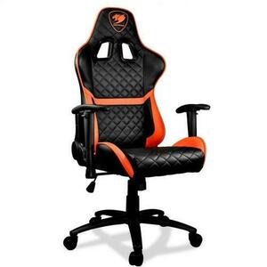 Scaun Gaming Cougar Armor One 3MARONXB.0003, PVC Piele, reglabil (Negru/Portocaliu) imagine