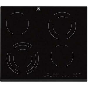 Plita incorporabila Electrolux EHF6343FOK, Vitroceramica, 4 zone gatit, Touch control (Negru) imagine