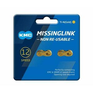 Set 2 Zale Conectoare Kmc X12 Missing Link Cl552-Ti-N, 12 Viteze, Auriu imagine