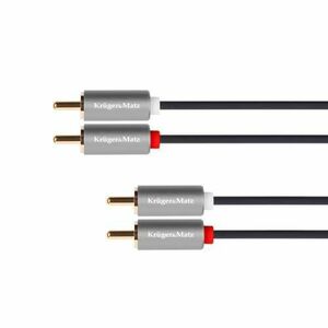 Cablu 2 x RCA - 2 x RCA 1 m Kruger&Matz Basic imagine