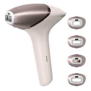 Epilator IPL Philips Lumea Seria 9900 BRI977/00, Senzor Smartskin, Tehnologie SenseIQ, Conectare la aplicatie cu functii Skin AI, Utilizare cu sau fara fir, 450.000 impusuri (Rose Gold) imagine