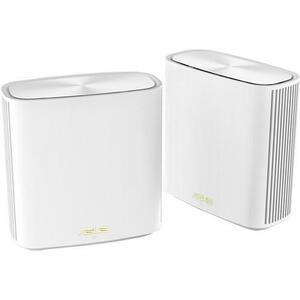 Sistem Wi-Fi Mesh ASUS ZenWiFi XD6S (W-2-PK), AX5400, Dual-Band, acoperire 500m², Tri-Core 1.5GHz CPU, 128MB/512MB Flash/RAM, Gigabit, AiProtection Pro, Adaptive QoS, VPN server/client, IPTV, OFDMA, Beamforming, AiMesh, suport montare pe perete (Alb) imagine