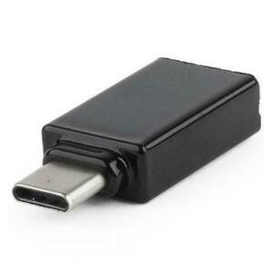 Adaptor Gembird, USB 2.0 Type-C (T) la USB 2.0 (M), Negru, A-USB2-CMAF-01 imagine