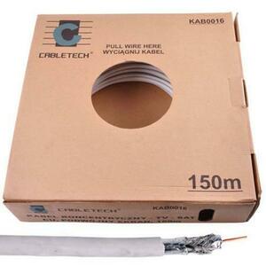 Cablu coaxial dublu ecranat Cabletech, 150 m, miez cupru imagine