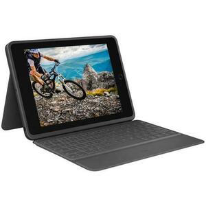 Husa cu tastatura Logitech Rugged Folio 920-009319 pentru iPad 10.2inch gen7 (Negru) imagine