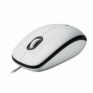 Mouse cu fir Logitech M100, USB, 1000 DPI (Alb) imagine