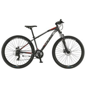 Bicicleta Mtb Polar Wizard 1.0, 29inch, S-M, Frane mecanice pe disc, 21 viteze (Gri/Rosu) imagine