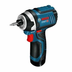 Masina de insurubat cu impact GDR 12V-105 Bosch Professional cu 2 acumulatori, Li-Ion, 12 V, 2 Ah, 105 Nm, M4-M12, turatie reglabila, led iluminare, valiza speciala imagine