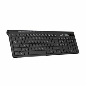 Tastatura GENIUS wireless, multimedia, 104 taste + 12 taste multimedia, design ergonomic, USB, Negru imagine