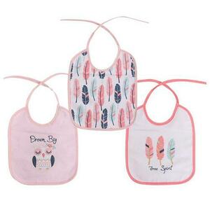 Set 3 bavete bumbac si peva Lorelli, 23 X 20 cm, inchidere cu snur imagine