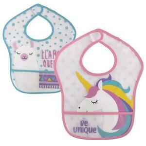 Set 2 bavete impermeabile peva, Lorelli, 28, 5 x 36 cm, inchidere cu banda velcro imagine