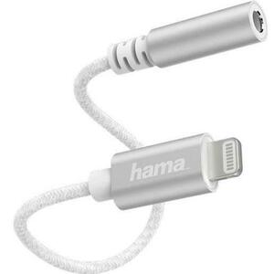 Adaptor Hama 187210, Lightning – Jack 3.5mm (Alb) imagine