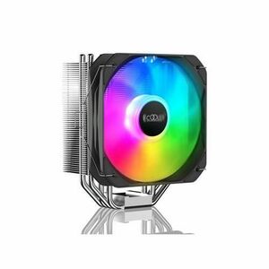 Cooler CPU PCCOOLER Paladin 400 ARGB, Iluminare ARGB, 130mm, 1600 rpm, PWM (Negru/Alb) imagine